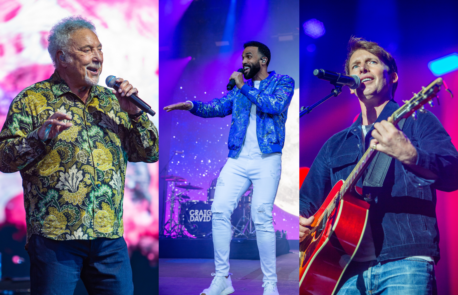 Tom Jones, Craig David & James Blunt